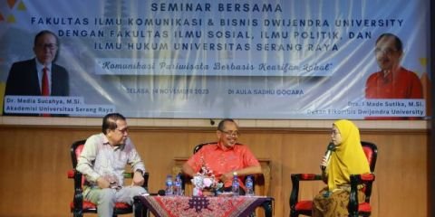 Seminar Kolaborasi Prodi Ilkom Dwijendra University  Dengan Prodi Ilkom Unsera